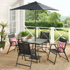 Mainstays Albany Lane 6-Piece Outdoor Patio Dining Set, Black