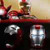 Farontor Iron Man Helmet Electronic Mark 5 Helmet Wearable Iron-Man Mask with Sounds & LED Eyes 1:1 Model