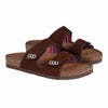 Skechers Ladies' Two Strap Sandals - BROWN - 6 - FAST SHIPPING