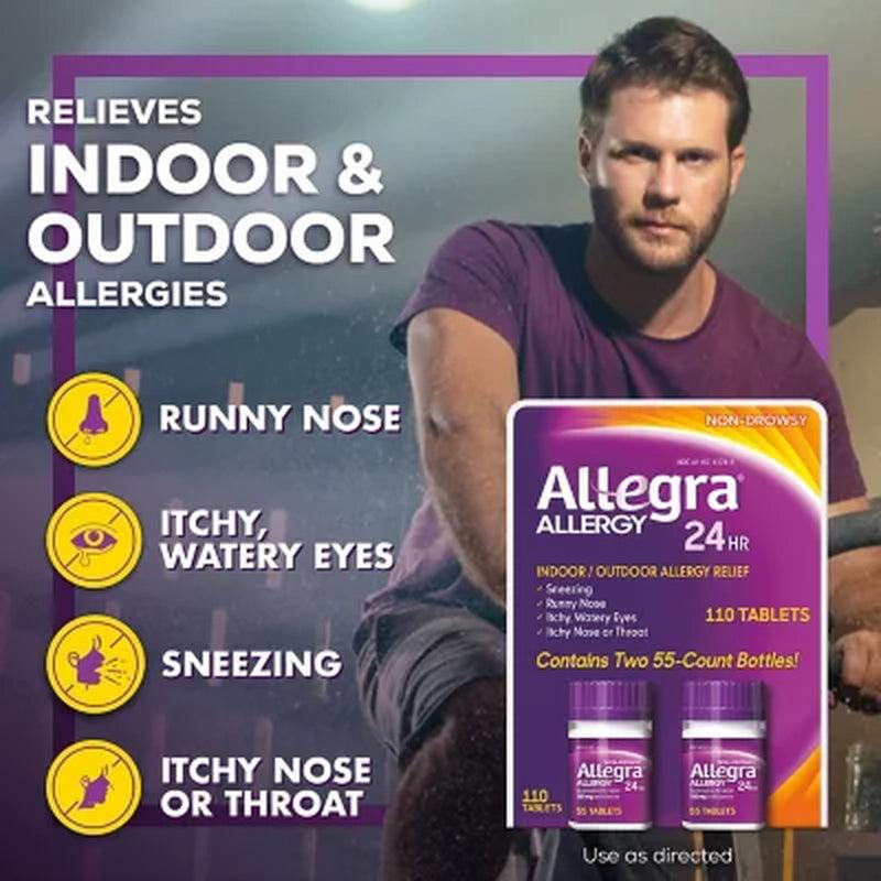 Allegra 24 Hour Allergy Relief 180 Mg. (110 Ct.)