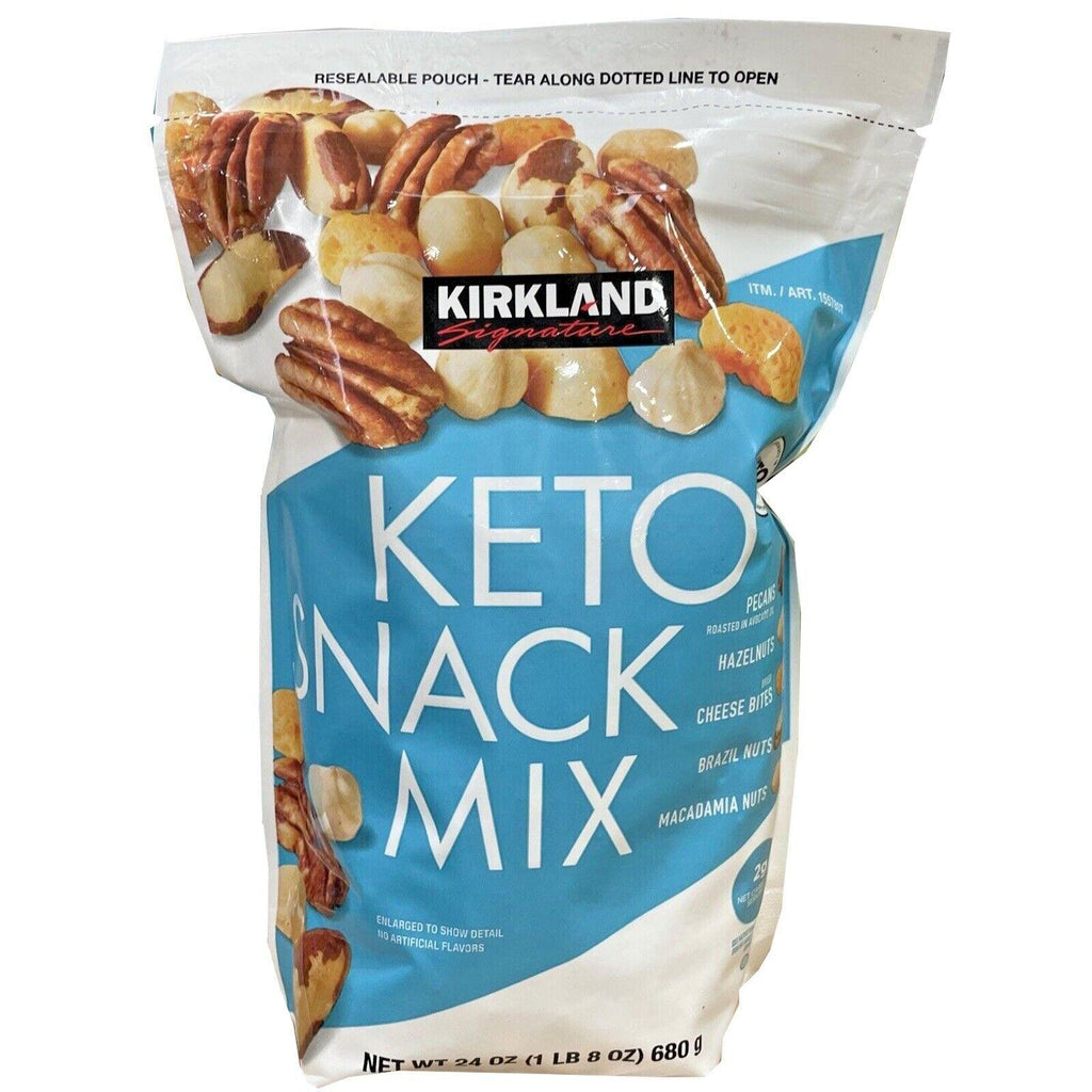 2 Packs Kirkland Signature Keto Snack Mix 24 Oz