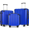 3-Piece Expandable Luggage Sets, ABS Spinner Suitcase Set with TSA Lock , Bright Blue