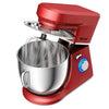 Costway Tilt-Head Stand Mixer 7.5 Qt 6 Speed 660W with Dough Hook, Whisk & Beater Red