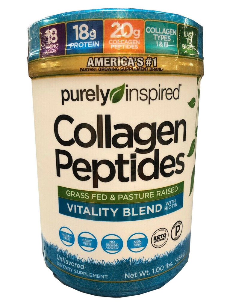 Purely Inspired Collagen Peptides Powder,Grass Fed & Pasture Raise