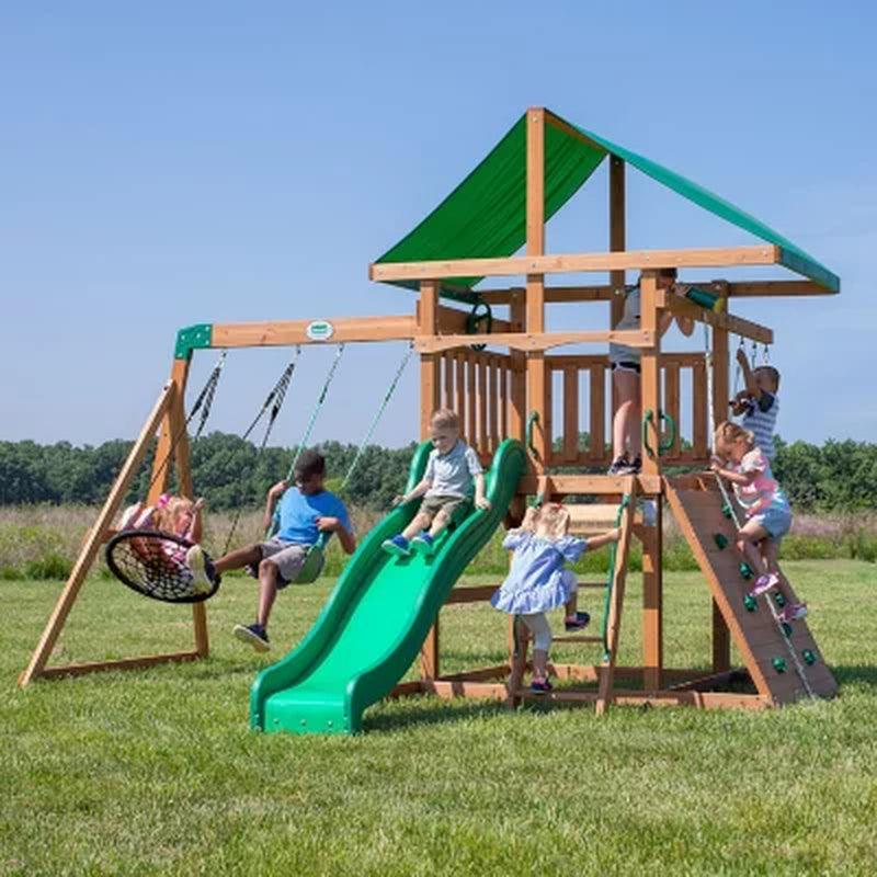 Backyard Discovery Grayson Peak Cedar Swing Set/Playset