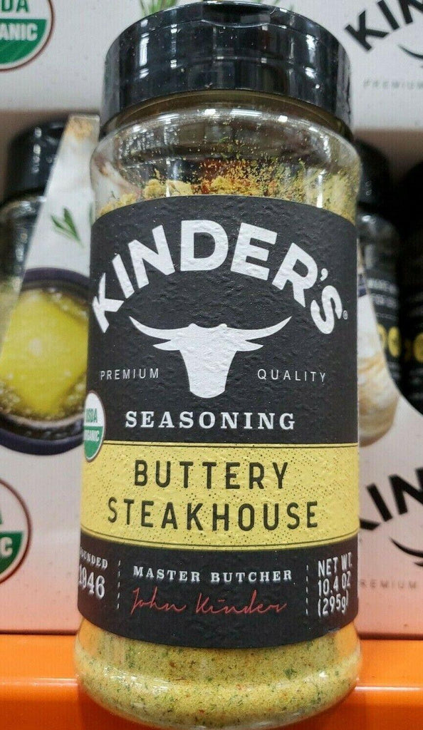 Kinder'S Buttery Steakhouse Seasoning USDA Organic, 10.4 Ounce