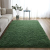 Noahas Soft Fluffy Area Rug for Living Room Bedroom Shaggy Accent Carpets for Kids Girls Rooms,4'X 6',Deep Green