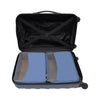 Protege 1 Piece 20" Hard Side Carry-On ABS Luggage with 2 Packing Cubes Blue