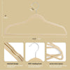 HOUSE DAY Ivory Velvet Hangers 60 Pack, Premium Clothes Hangers Non-Slip Felt Hangers, Sturdy Ivory Hangers Heavy Duty Coat Hangers, Durable Suit Hangers for Space Saving, No Hanger Marks 360 Rotating