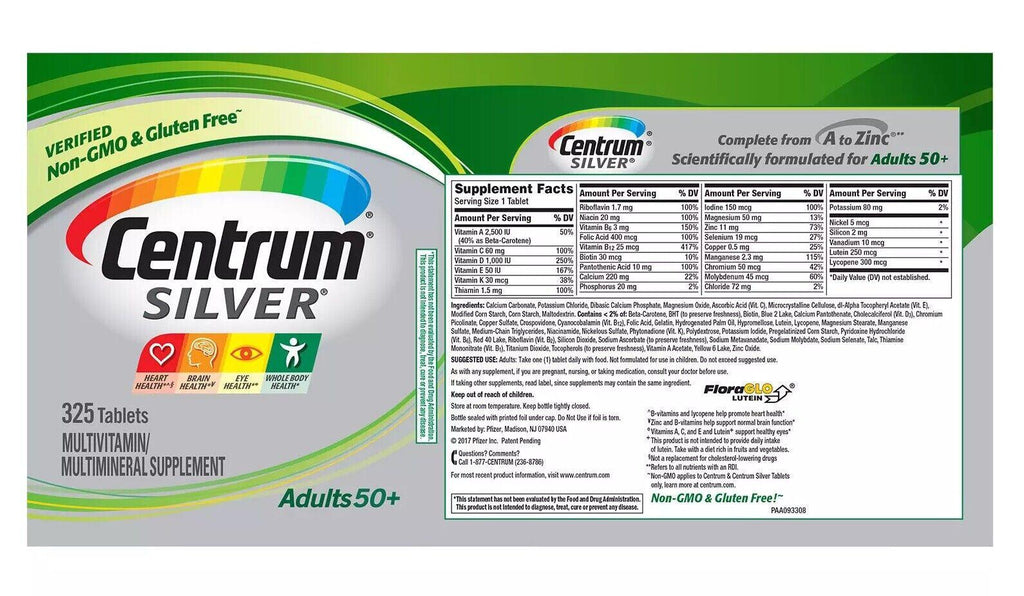 🔥 Centrum Silver Adult Multivitamin Tablet (325 Ct.) 🔥