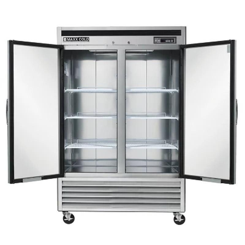 Maxx Cold 54" Commercial Reach-In Freezer with Stainless Interior and Exterior