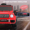 TOKTOO 24V 4WD Licensed Mercedes-Benz G63, Battery Powered Ride on Car with Remote, LED Light, Music Player-Red