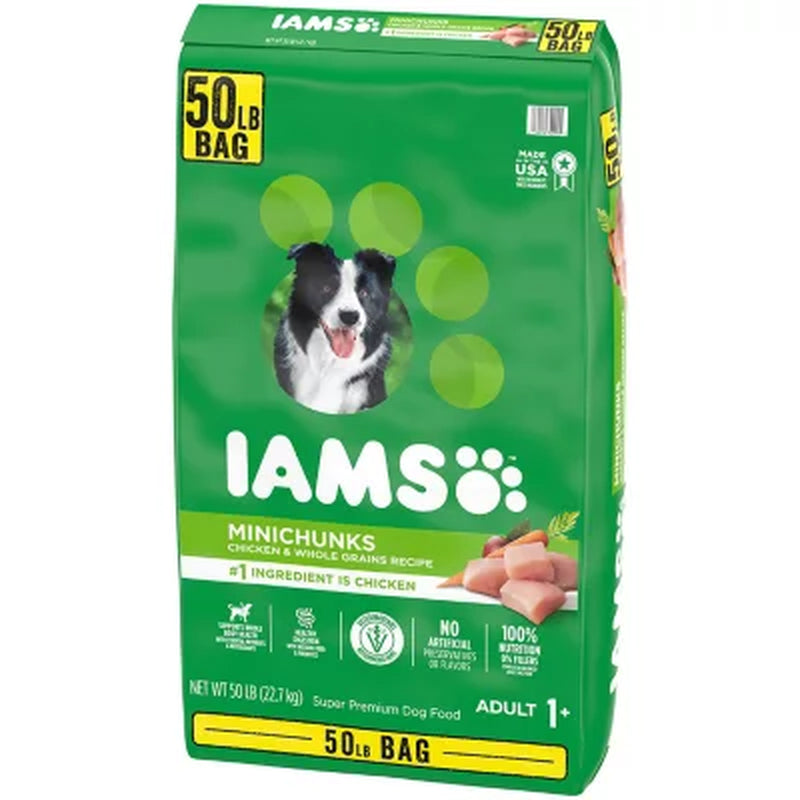 Iams Adult Proactive Health Minichunks Chicken Dry Dog Food (50 Lbs.)