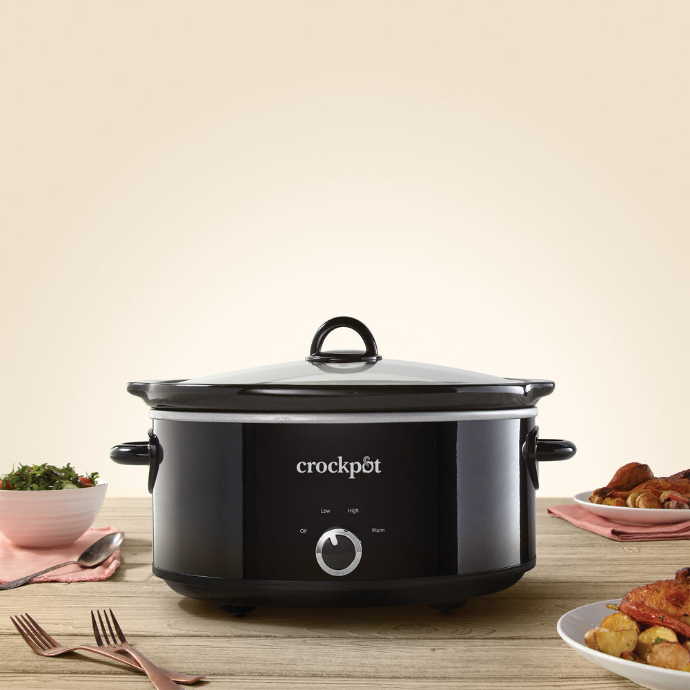 Crock-Pot 7-Quart Manual Slow Cooker, Black