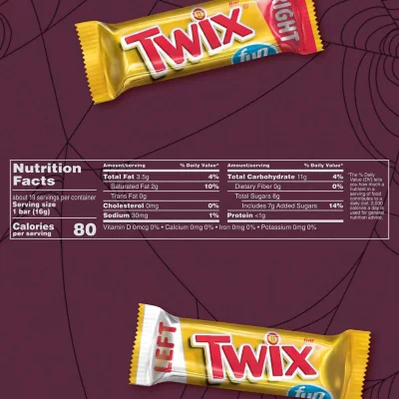 Twix Caramel Chocolate Cookie Bulk Halloween Candy Bars (40.3 Oz., 70 Ct.)