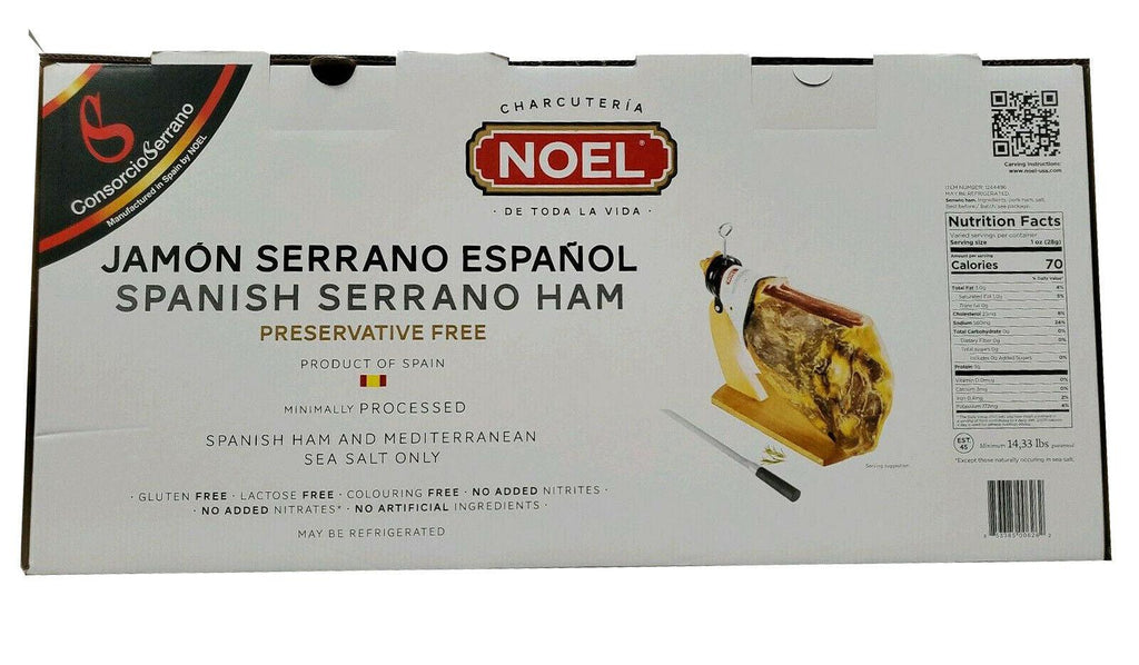 Noel Jamon Serrano Ham W/Stand& Knife 14.3 Lb