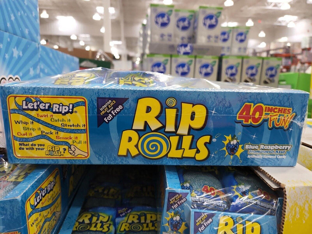 Rips Rolls Blue Raspberry 24 Ct/1.4Oz