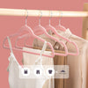 HOUSE DAY Barbie Pink 60-Pack Non-Slip Velvet Hangers, Heavy-Duty, Space-Saving with 360° Rotation