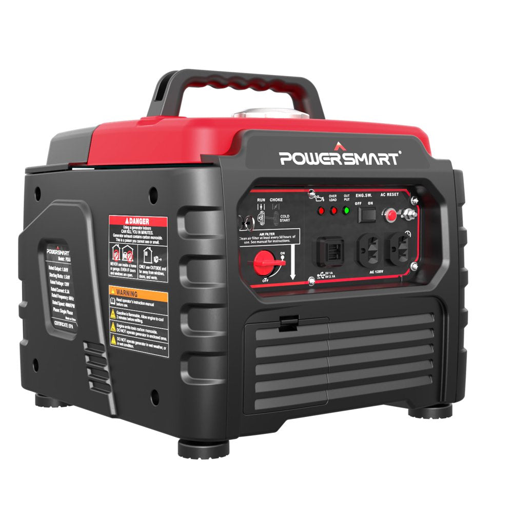 Powersmart 1500 Watt Portable Gas Power Generator for Outdoor Camping and Home Use, Inverter Generator , PS55