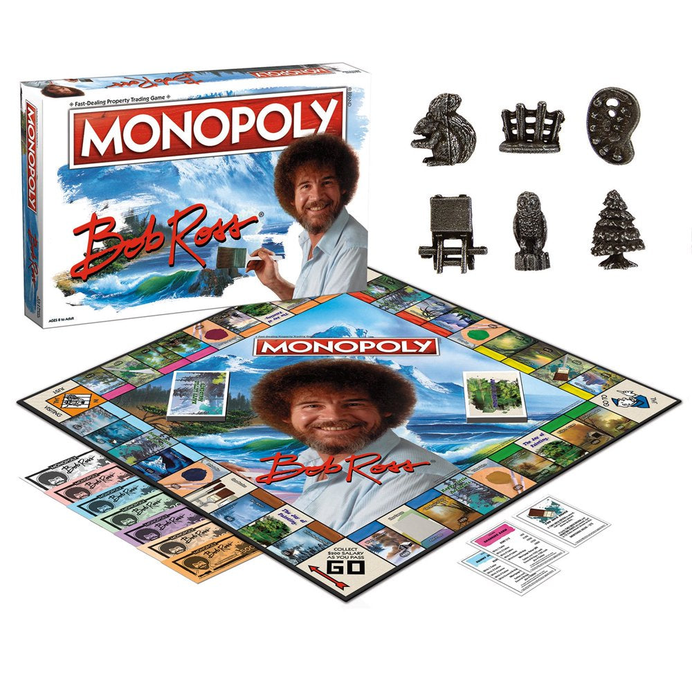 Monopoly Bob Ross Edition Board Game