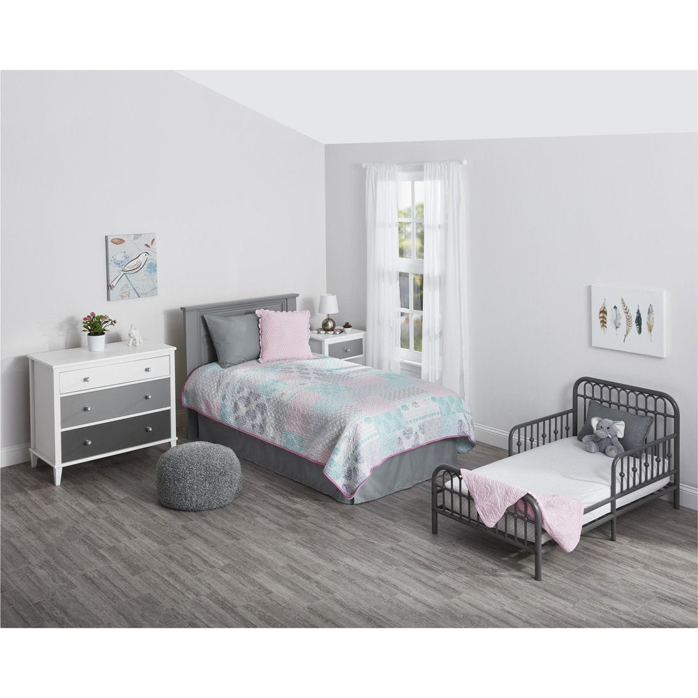 Monarch Hill Ivy Metal Toddler Bed, Graphite Gray