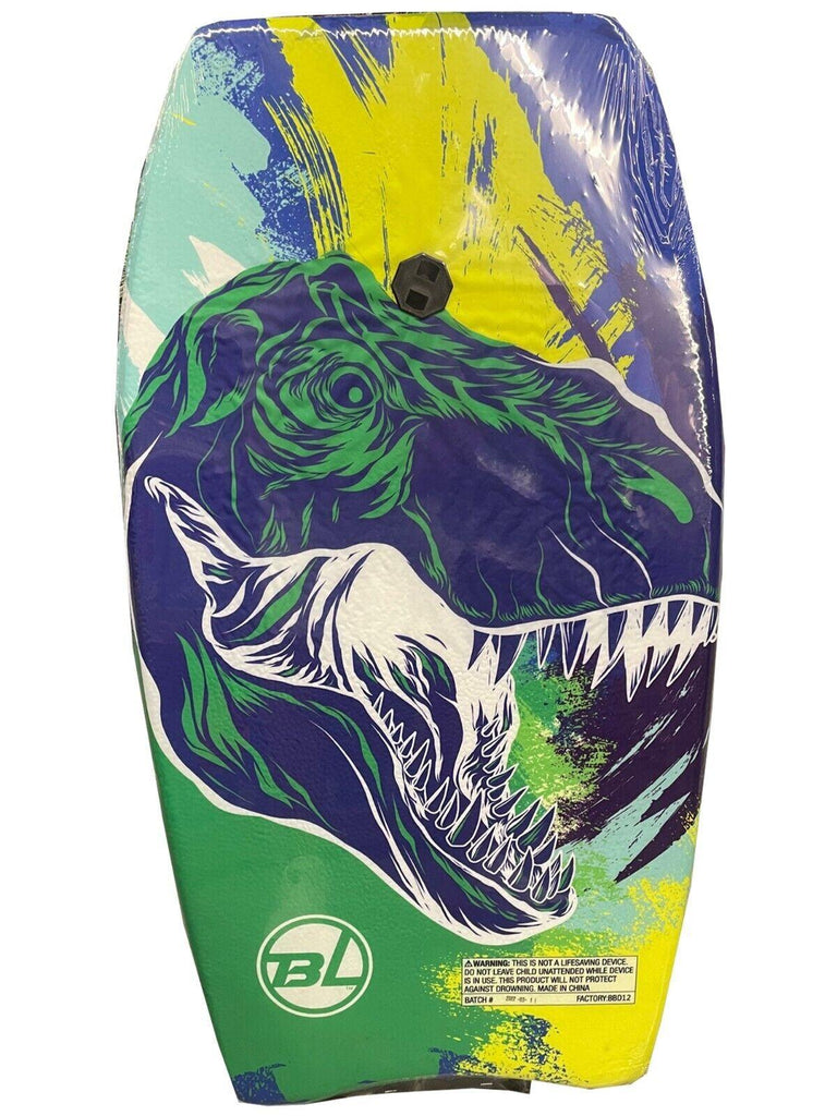 Boogie Body Board DINO REX Size 33 in Pro Shape with Wrist Basic Leash Bodyboard