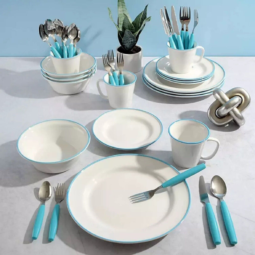 Gibson Home 95-Piece Complete Kitchen Starter Set - Teal - Free Shipping