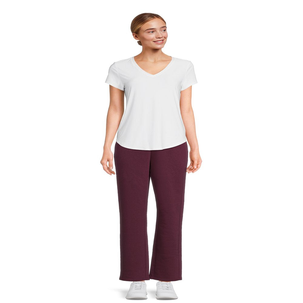 Athletic Works Women'S Fleece Pants with Pockets, Sizes XS-3XL