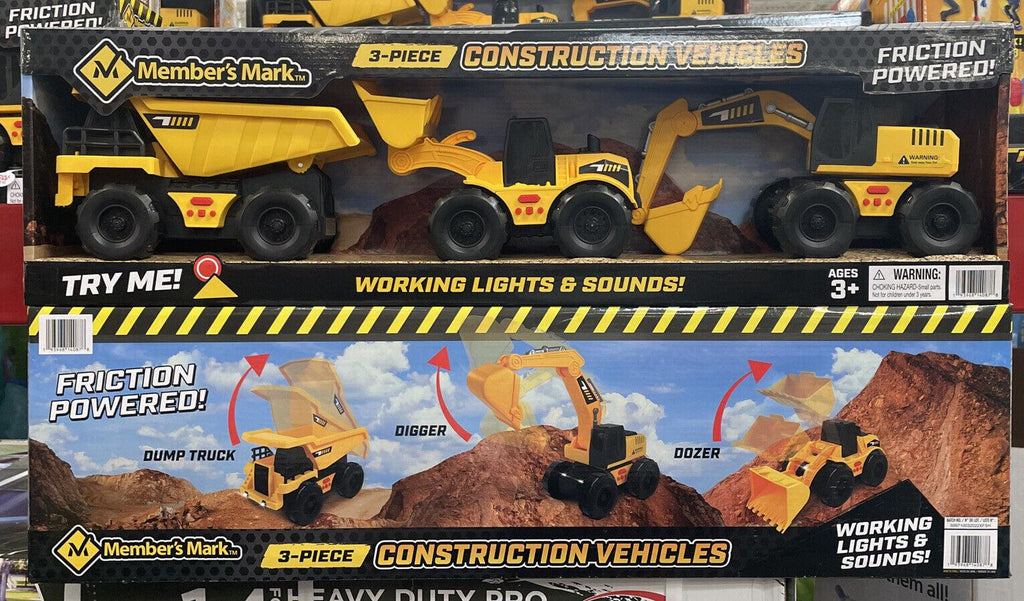 Member'S Mark 3-Pack Construction Vehicles