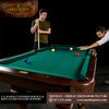 Barrington Billiards 90" Ball and Claw Leg Pool Table with Cue Rack, Dartboard Set, Green, New