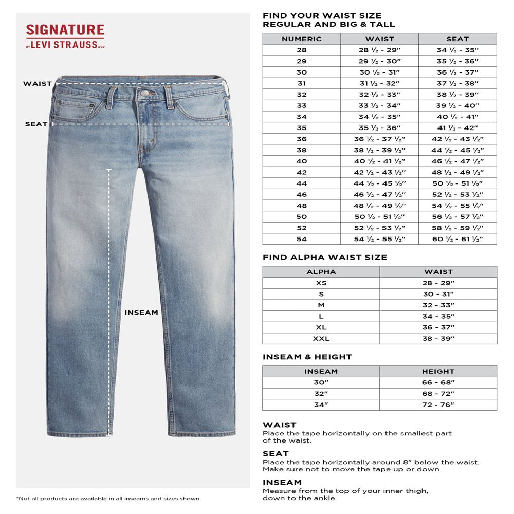 Signature by Levi Strauss & Co. Men'S Athletic Fit Jeans