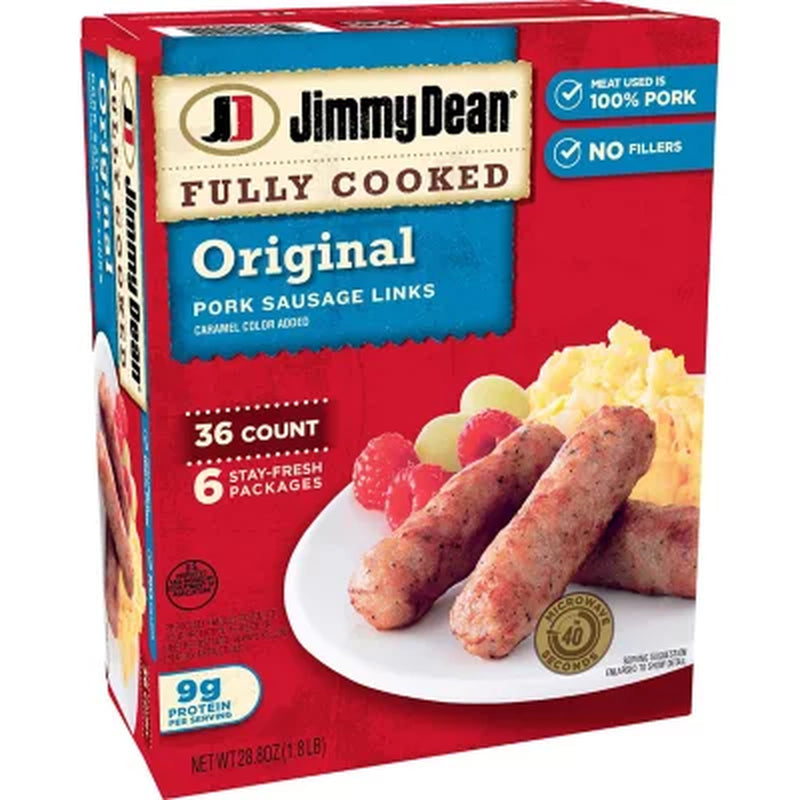 Jimmy Dean Fully Cooked Original Pork Sausage Links (36 Ct.)