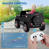 TOKTOO 24V 4WD Licensed Mercedes-Benz G63, Battery Powered Ride on Car W/ Remote, LED Light, Music Player-Black