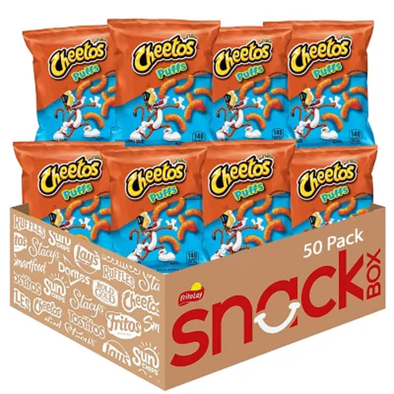 Cheetos Puffs Cheese Snacks (0.875 Oz., 50 Ct.)