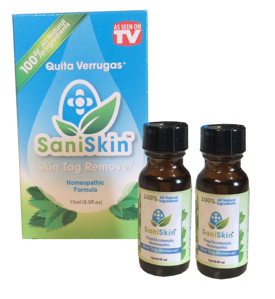 X3 Fcos. SANISKIN 100% NATURAL QUITA VERRUGAS Sani Skin Skim Tag Away