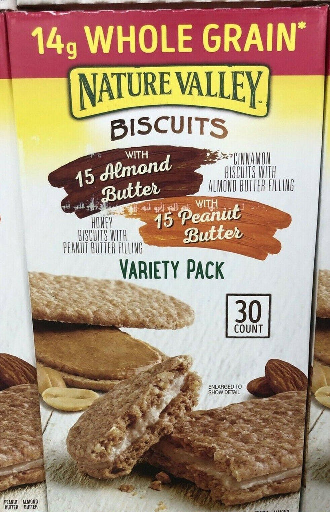 Nature Valley Biscuits Sandwich, Variety Pack (30 Ct.)