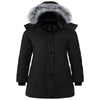 Wantdo Women'S Puffer Jackets Padded Winter Jackets Warm Puffy Jacket Long Winter Coats Black M