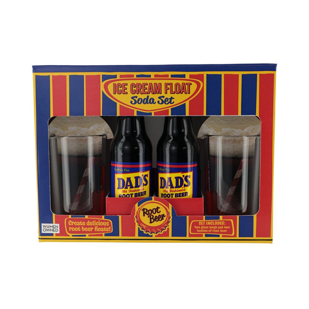 Holiday Ice Cream Float Gift Set, 24 Oz. 4 Piece, 1 Count per Pack