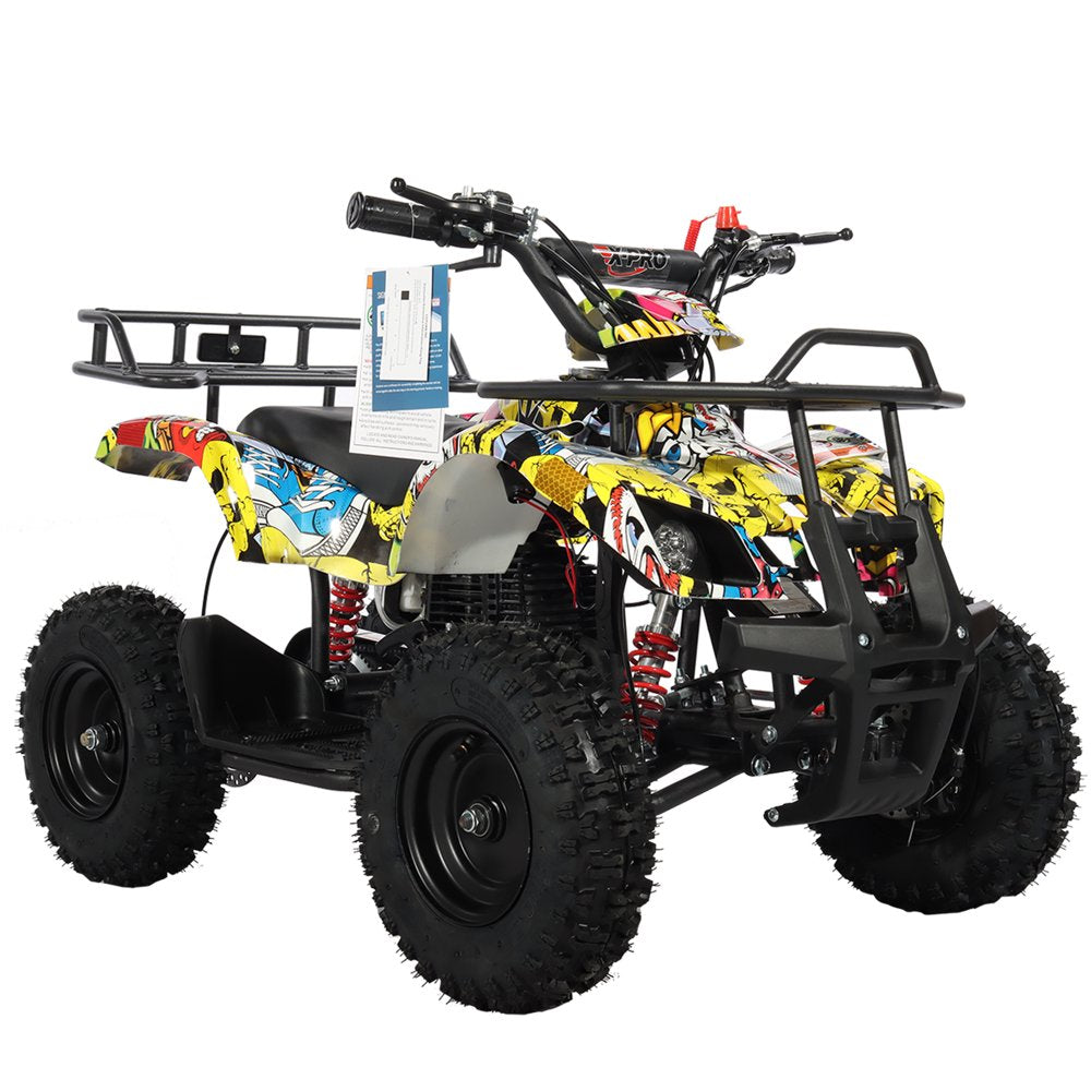 X-Pro Brand New Eagle 40Cc Gas Mini ATV for Kids with Pull Start 4 Stroke Disc Brake 6" Tires