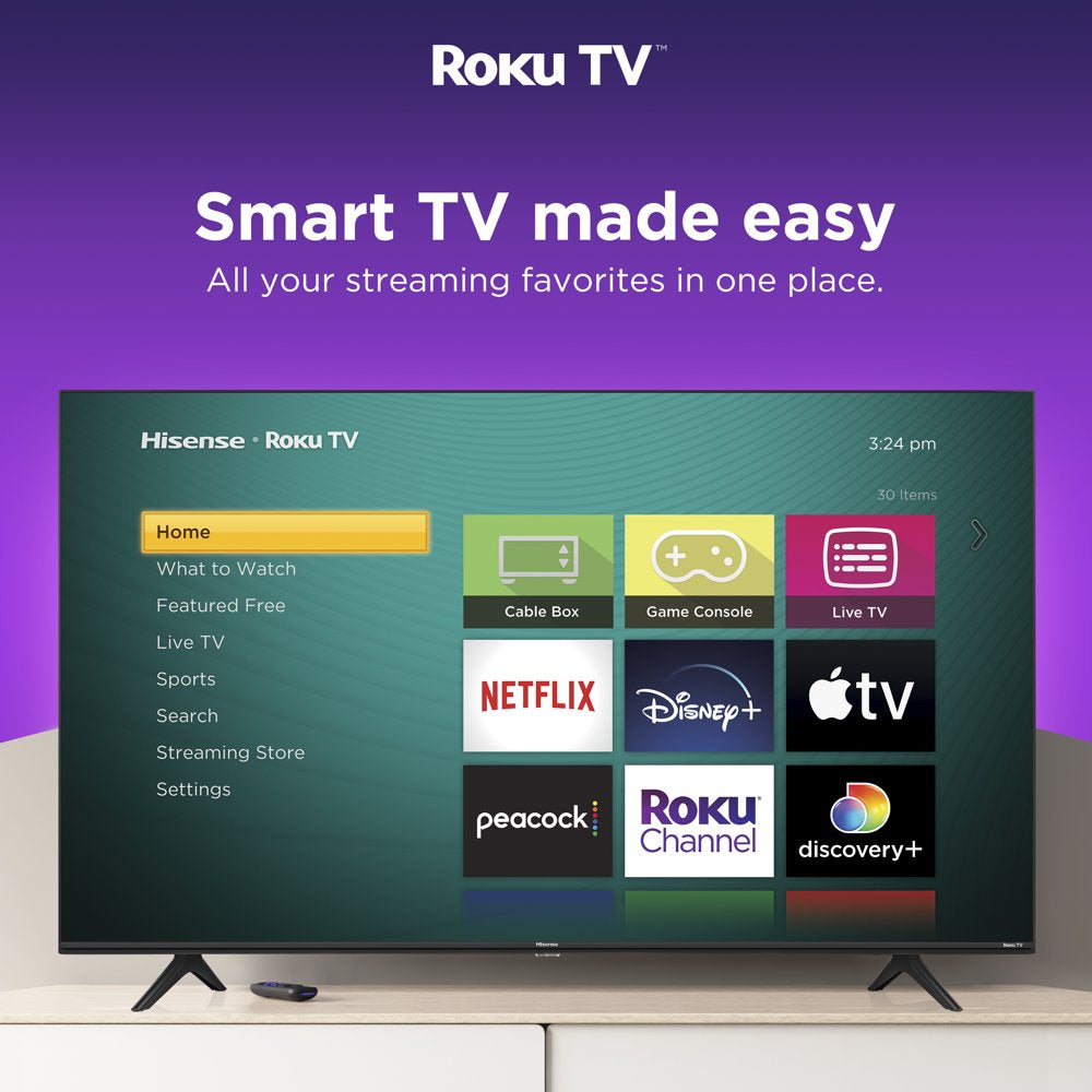 Hisense 75" Class R6 Series 4K UHD LED Roku Smart TV - 75R6030K (New)