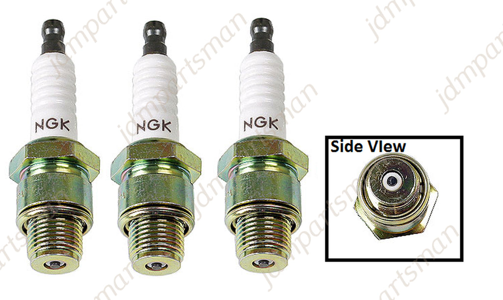 (3X) NGK BU8H (6431) Non-Resistor Spark Plug Pre-Gapped Fits Mercury & Mariner