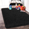 LOCHAS Luxury Fluffy Rug Ultra Soft Shag Carpet for Bedroom Living Room Big Area Rugs 5'X8',Black