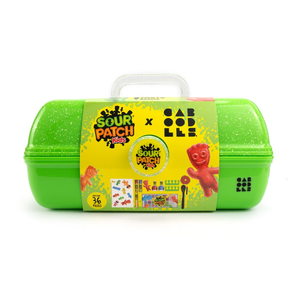 Caboodles X Taste Beauty X Sour Patch Kids on the Go Girl Cosmetic Case, 13 Piece Set