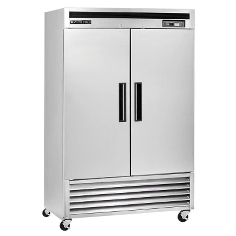 Maxx Cold Stainless Double-Door Commercial Reach-In Refrigerator (49 Cu.Ft.)