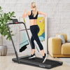 Superfit 2.25HP 2 in 1 Folding under Desk Treadmill W/ Speaker Remote Control Single Display Screen Black