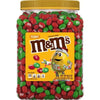 M&M'S Holiday Peanut Milk Chocolate Christmas Candy Resealable Jar (62 Oz.)