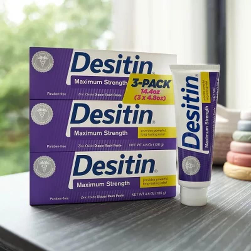 Desitin Maximum Strength Diaper Rash Paste (4.8 Oz., 3 Pk.)