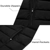 Wantdo Women'S plus Size Winter Coat Warm down Jacket with Hood Zip up Jacket Black 4X