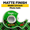 Scotch Magic Tape, 1/2 in X 800 In, Clear, 1 Dispenser