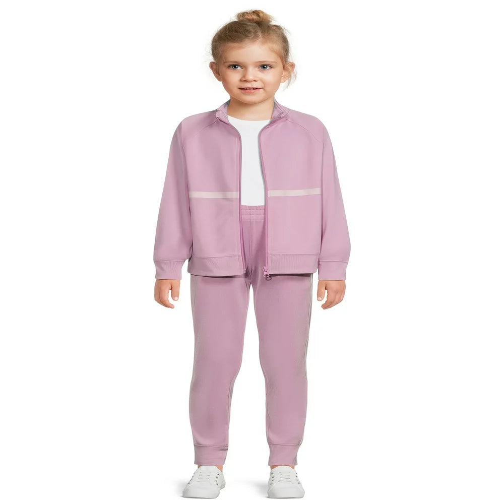 Athletic Works Girls Fleece Tracksuit, 2-Piece, Sizes 4-18 & Plus